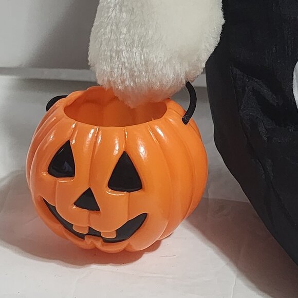 Hallmark Brandon Bear Halloween Skeleton Pumpkin Glow in the Dark Plush 14" - Picture 2 of 6